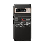 Black C5 Phone Case American Sports Car Tough Cover Gift