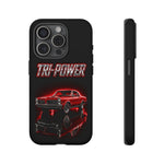 Tri-Power Classic Muscle Car GTO phone case | Retro Automotive Graphic