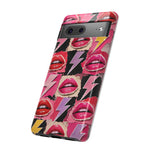Pop Art Lips and Lightning Bolt Phone Case