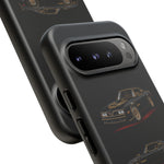 Trans Am Phone Case Black Gold, Three-View Vector Tough Cover