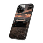 MK4 Supra Phone Case, Black JDM Sports Car Mountain Dusk Cover