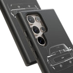 1969 Camaro Black Restomod Front Tough Phone Case Cover Gift