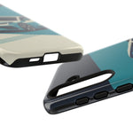 Retro Teal Sports Car C8 phone case | Tough Cases