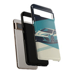 Retro Teal Sports Car C8 phone case | Tough Cases