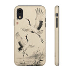 Red-Crowned Crane Sumi-e Art Tough Phone Case