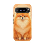 Pomeranian Tiny Fox Fluffy Art Tough Phone Case