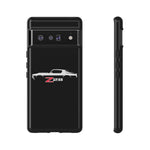 1970 Camaro Z28 White Silhouette Tough Phone Case Cover Gift