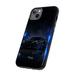 Neon Blue Sports Car C8 Phone Case | Tough Cases