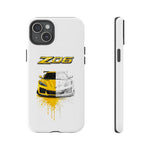 Z06 Corvette Phone Case, Yellow Sketch Reveal Chrome Cover