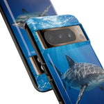 Tiger Shark Phone Case, Dappled Blue Water Tough Cover
