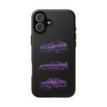 MK4 Supra Phone Case Purple, Three-View Vector Cover