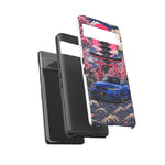 Bayside Blue Skyline Phone Case, Cherry Blossom Torii Tough Cover