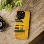 Yellow Skyline Phone Case, R34 GTR 90s JDM Legend Tough Cover for Men Gift