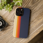 Retro Rainbow Stripe Phone Case | Tough Phone Case