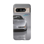 Silver C4 ZR1 Front View phone case | tough case for Vette Drivers