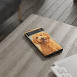 Goldendoodle Fluffy Curls Portrait Art Tough Phone Case