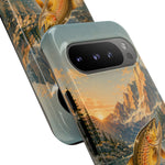 Leaping Golden Trout Lake Scene phone case | Tough Cover