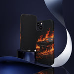 Black Charger Classic Muscle Flames Tough Phone Case Cover Gift