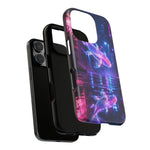 Neon Koi Reflection Vaporwave phone case | Tough Cover