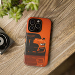Orange Mustang Art Phone Case, GT500 American Muscle Car Tough Cover for Male