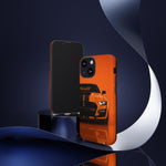 Orange Mustang Art Phone Case, GT500 American Muscle Car Tough Cover for Male