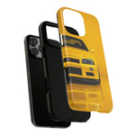 Yellow Skyline Phone Case, R34 GTR 90s JDM Legend Tough Cover for Men Gift