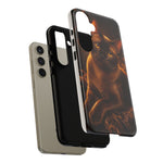 Burmese Golden Sable Portrait Art Tough Phone Case