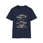 Classic 1957 Chevy Bel Air Hardtop Car Trio Illustration T-Shirt