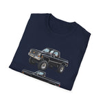 Black 1978 Chevy K10 Pickup T-Shirt | Classic Truck Illustration Tee