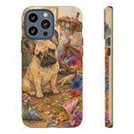 Guilty French Bulldog Phone Case, Confetti Watercolor Cover