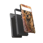 Border Terrier Earthy Watercolor Art Tough Phone Case