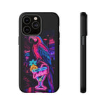 Neon Parrot Cocktails phone case | Tough Cases