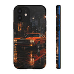 Challenger RT Phone Case, Rainy City Night Muscle Car Tough Cover