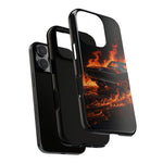 Black Charger Classic Muscle Flames Tough Phone Case Cover Gift