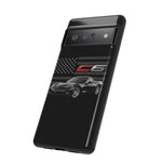 Black C6 Phone Case American Sports Car Tough Cover Gift