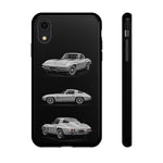 Silver Sting Ray Classic Corvette Phone Case Tough Multi View