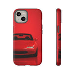 Red Miata Phone Case, NA MX5 90s JDM Roadster Tough Cover