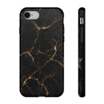 Black Gold Marble Pattern Phone Case | Tough Case