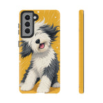 Sheepdog Hair Flip Phone Case Funny Dog Lover Gift