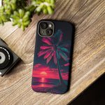 Retro 80s Trichrome Vaporwave Phone Case – Three-Color Aesthetic
