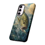 Jack Crevalle Strike Phone Case Saltwater Fishing Gift for Anglers