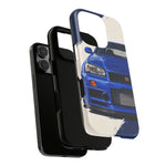 R34 Skyline GT-R Bayside Blue Tough Phone Case for 90s JDM Fans