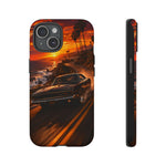 Charger RT Phone Case, Black Coastal Highway Motion Blur