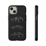 Black GNX Phone Case, Three-View Muscle Car Vector Tough Cover