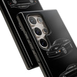 Black 300ZX Sports Car Tough Phone Case - Multi View