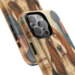 Guilty Basset Hound Phone Case, Muddy Watercolor Art Cover
