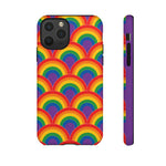 Rainbow Arch Stripe Retro Art Tough Phone Case