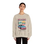 Miami Drifting 240SX Crewneck Sweatshirt JDM Vaporwave Retro Car Art