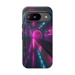 Neon Future Subway Station Tough Phone Case Cover Gift Art