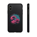 Great Dream Wave Circular Badge Vaporwave Phone Case – Japanese Aesthetic